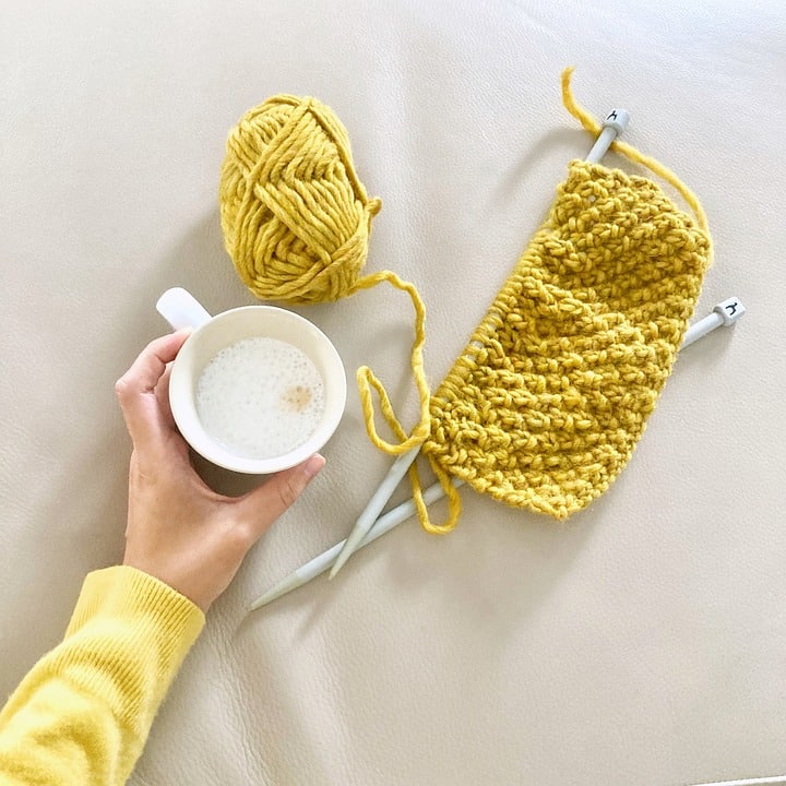 Stricken bei Kaffee